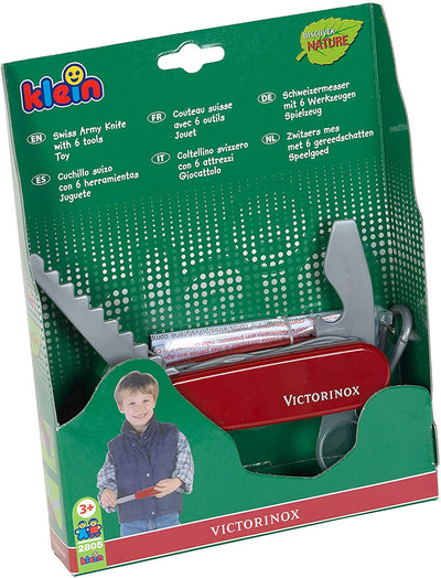 Theo Klein 2639 Kids Childrens Toy Victorinox Plastic Swiss Army Knife, Red