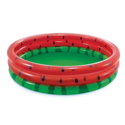Intex 66-Inch Round Inflatable Outdoor Kids Swimming and Wading Watermelon Pool