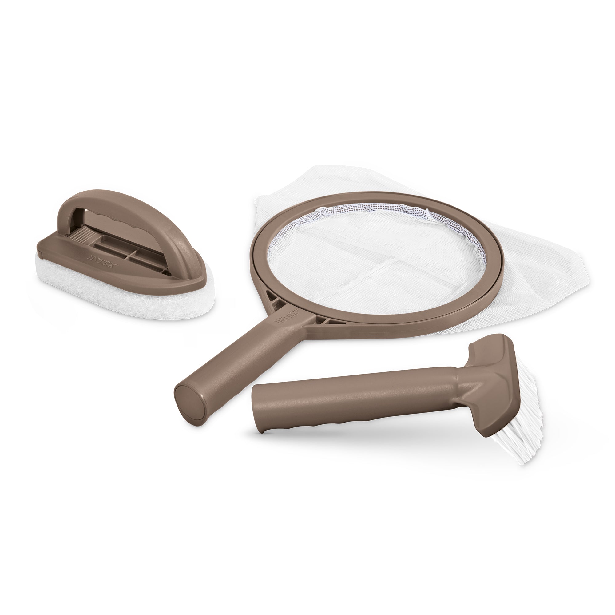 Intex PureSpa Hot Tub Maintenance Accessory Kit with Brush, Skimmer and Scrubber