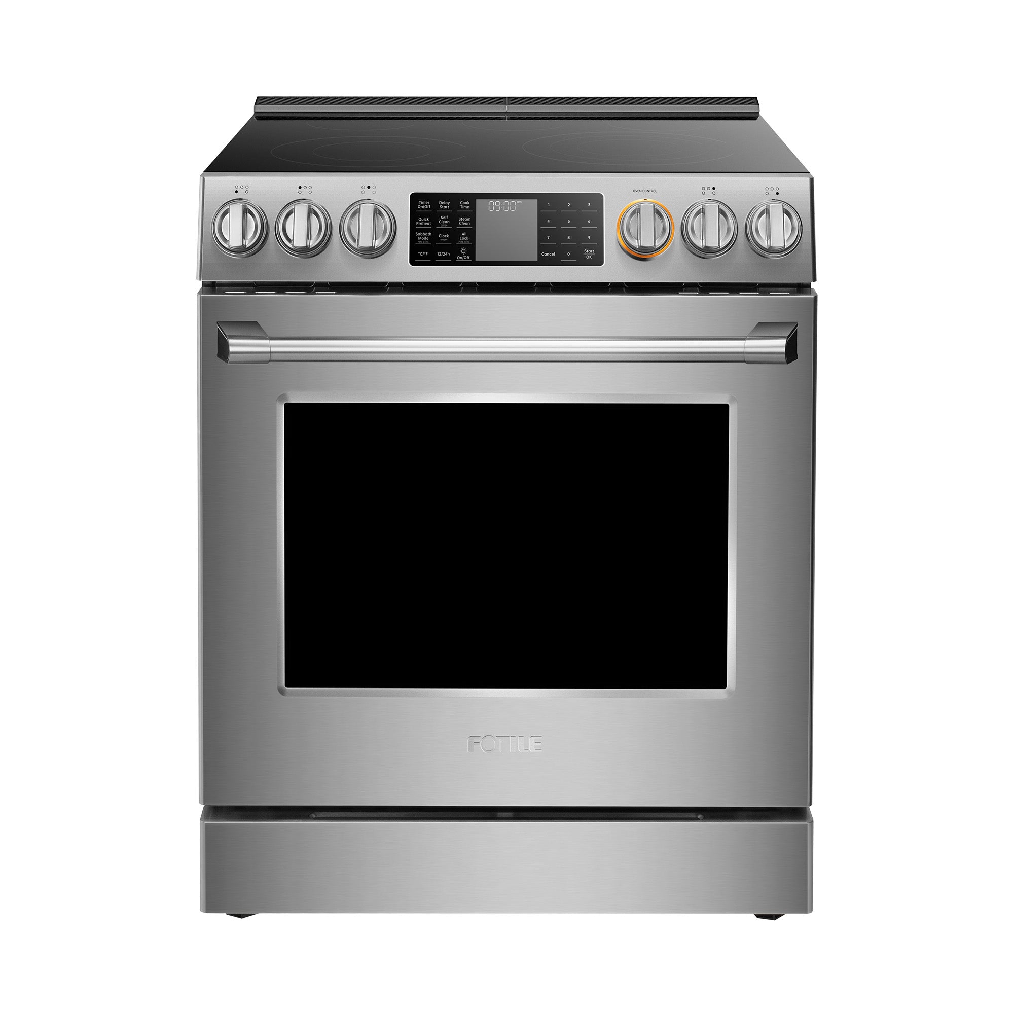 FOTILE Stainless Steel FreshBake 30" Oven, Electric Range 5 Burner Cooktop Stove