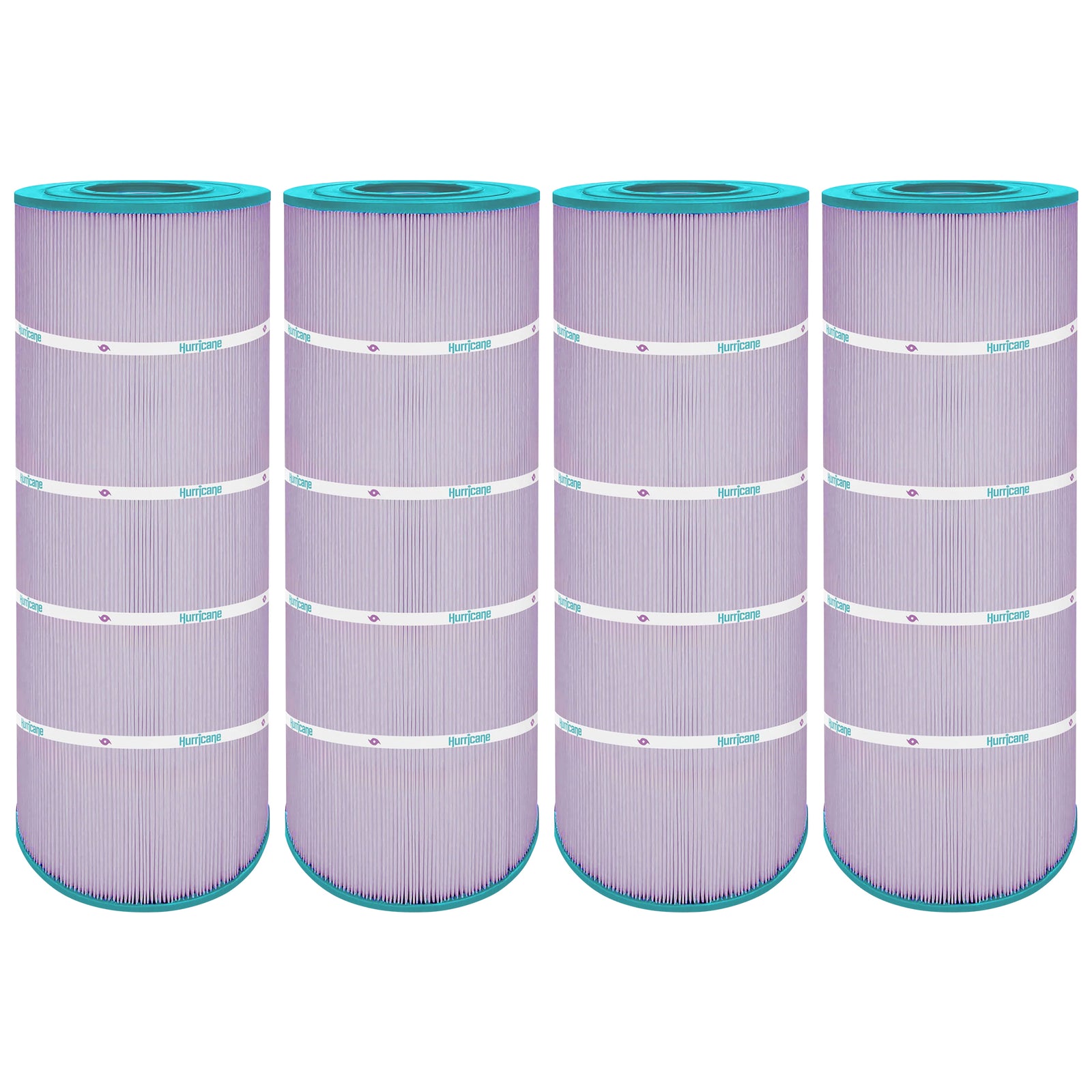 Hurricane 4 Pack HF8316-01P Platinum Purple Pool Filter Cartridge Replacement - VMInnovations