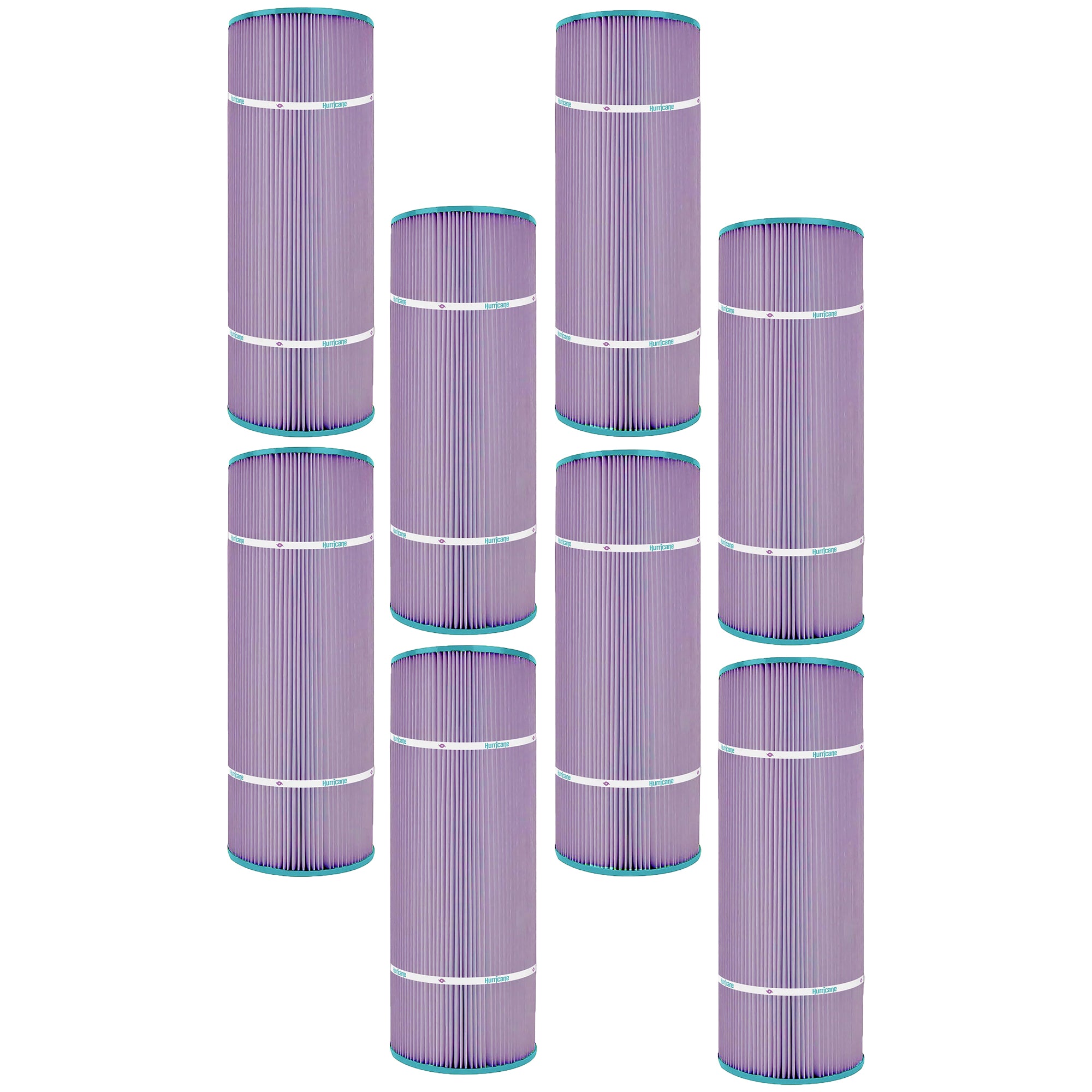 Hurricane 8 Pack HF7470-04P Platinum Purple Pool Filter Cartridge Replacement