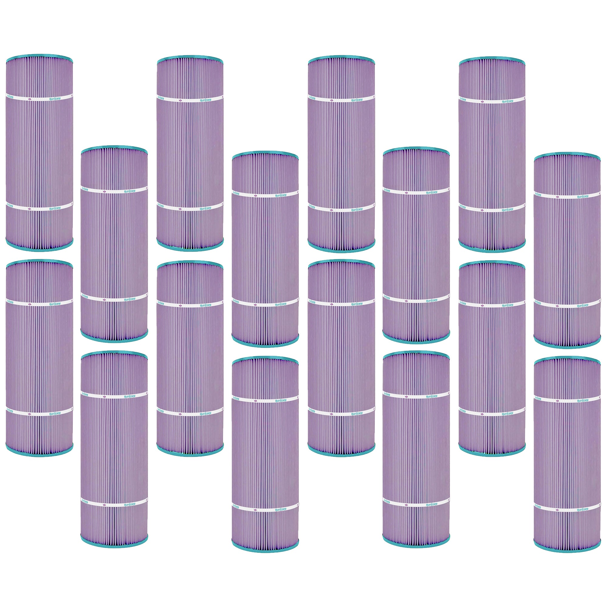 Hurricane 16 Pack HF7470-04P Platinum Purple Pool Filter Cartridge Replacement