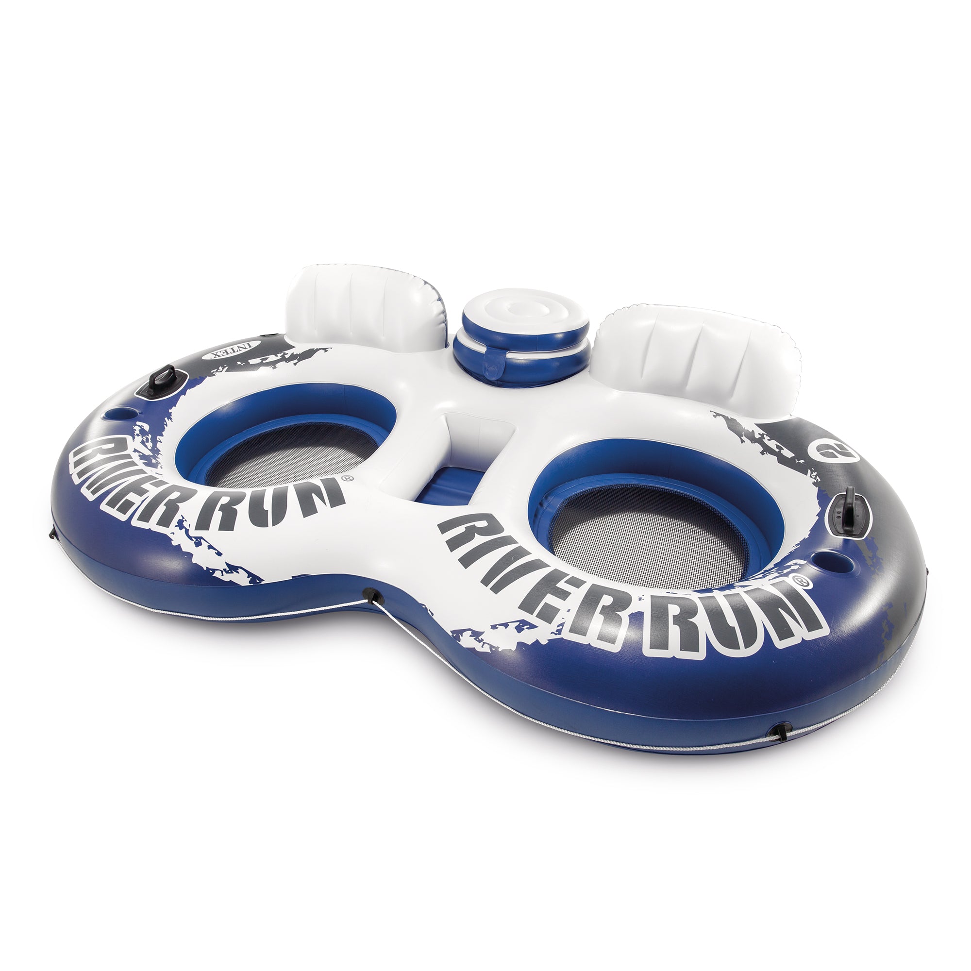 Intex River Run 2 Person Inflatable Tube Raft Float with Cooler (Open Box) - VMInnovations