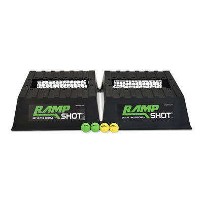 Vivere RampShot Outdoor Toss Game Set with Portable High-Density Ramps and Balls