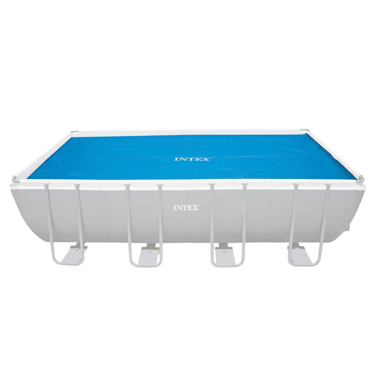 Intex Solar Pool Cover for 18' x 9' Rectangular Frame Swimming Pools, Cover Only