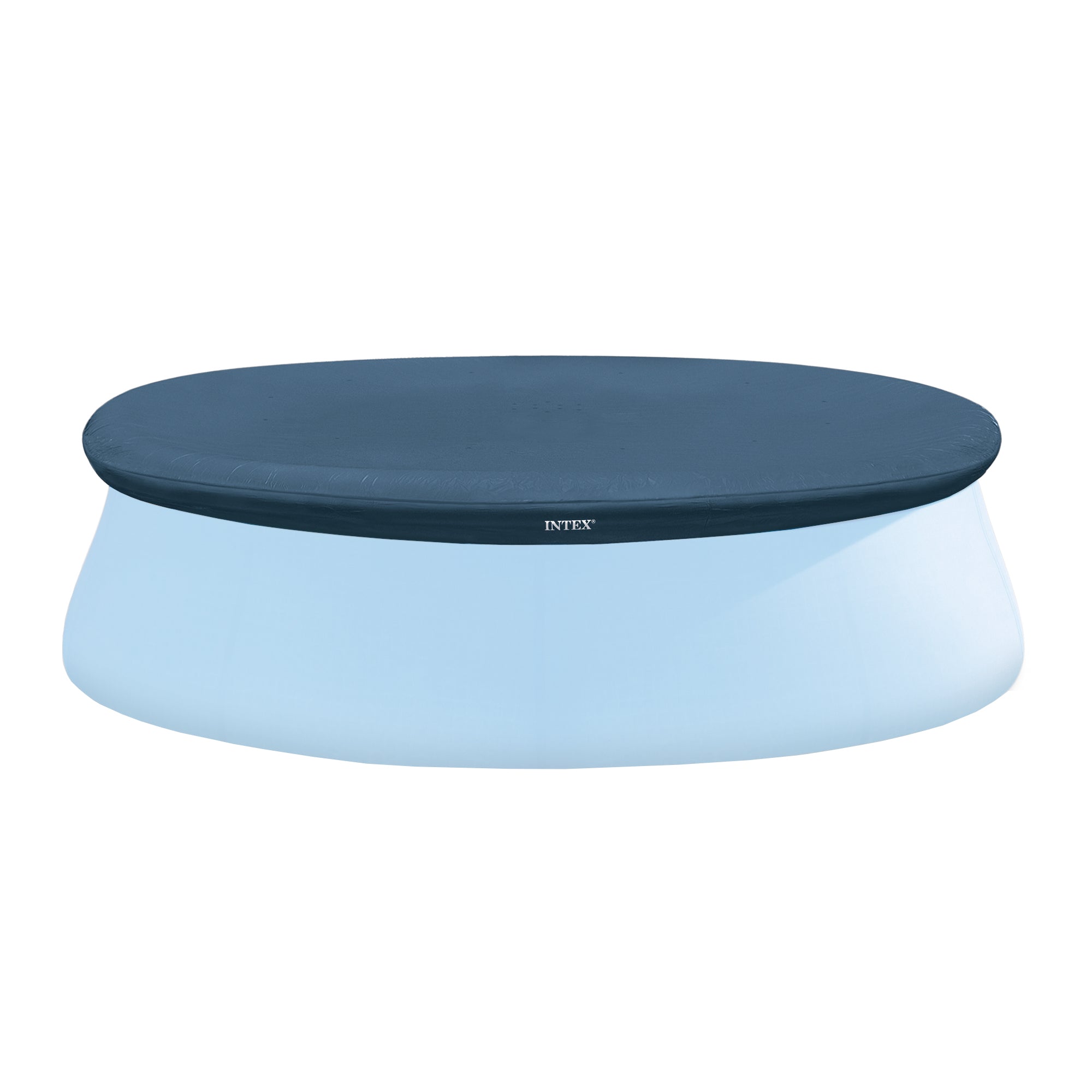 Intex 10 Foot Easy Set Round Above Ground Swimming Pool Debris Vinyl Cover, Blue