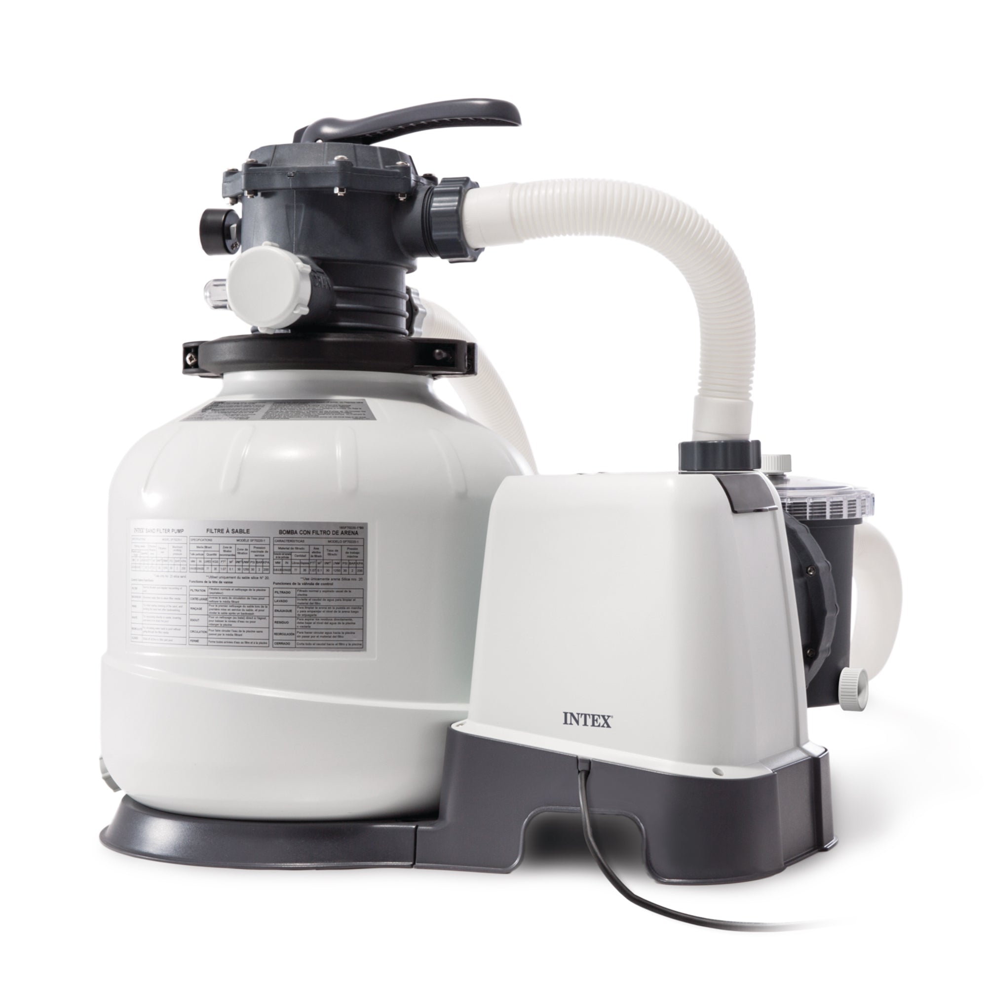 Intex 2800 GPH Above Ground Pool Sand Filter Pump with Automatic Timer(Open Box)