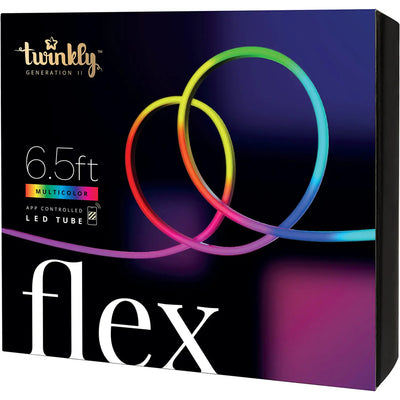 Twinkly Flex App-Controlled Light Tube RGB 16 Mil Colors 6.5' (Open Box)