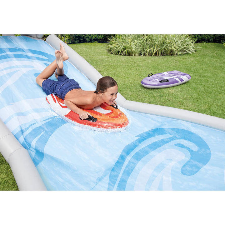 Intex Surf 'N Slide Inflatable Kids Backyard Water Slide & 120V Electric Pump
