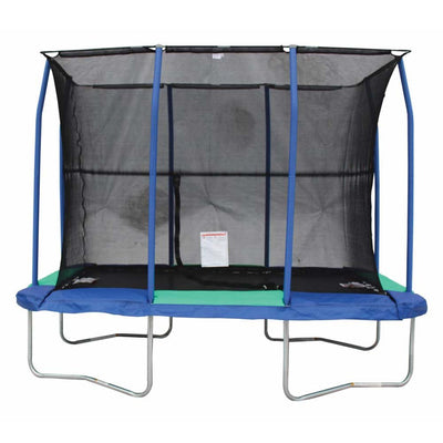 JumpKing0 7 x 10 Foot Galvanized Trampoline with Padded Enclosure (For Parts)