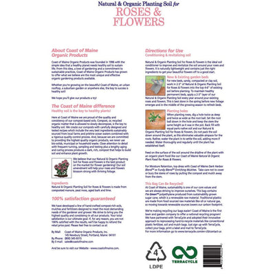 Coast of Maine Organic Potting Soil for Roses and Flowers, 20 Quart Bag (2 Pack) - VMInnovations