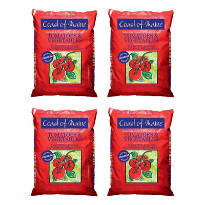 Coast of Maine OMRI Listed Tomato & Vegetable Planting Soil, 20 Qt Bag (4 Pack)