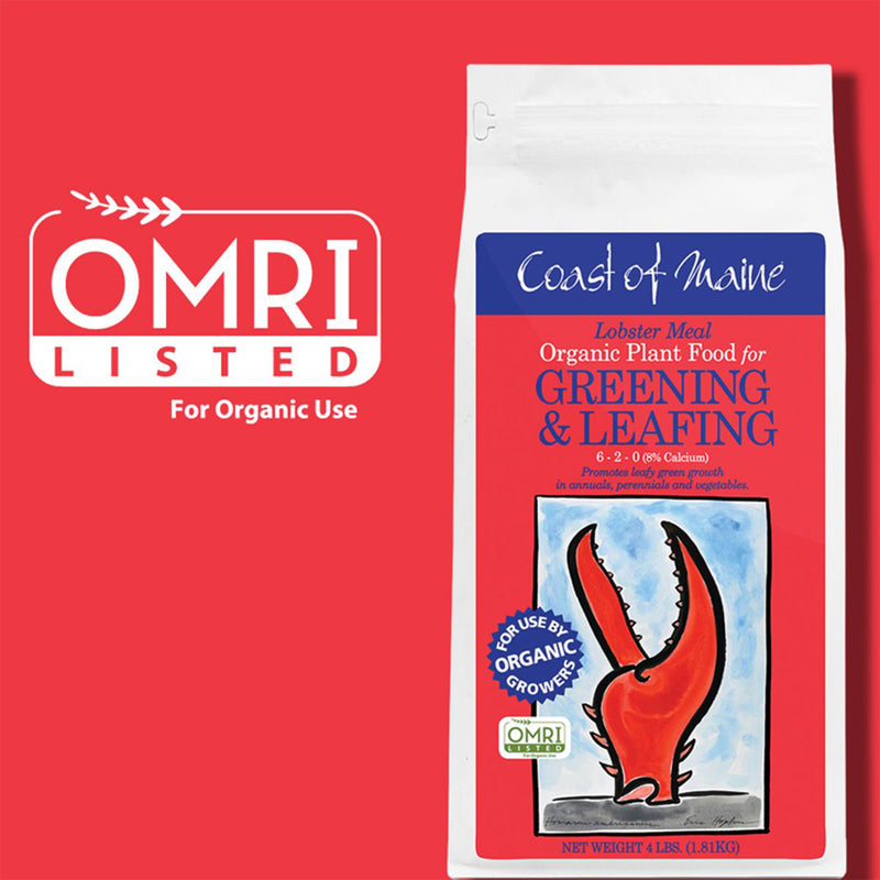 Coast of Maine Lobster Meal Organic Fertilizer Mix, 4 Pound Bag (10 Pack)