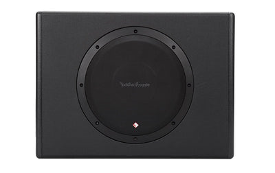 New Rockford Fosgate 10" 300 W Single Powered Subwoofer Sub Enclosure (4 Pack)