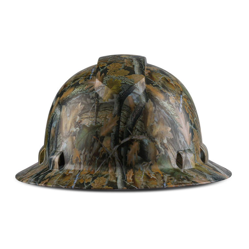 AcerPal Full Brim Customized Pyramex Gray Forest Camo Design Hard Hat (Used)