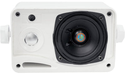 Pyle PLMR24 200W 3 Way Marine Audio Speakers Outdoor Weatherproof Pair (4 Pack) - VMInnovations