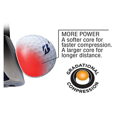 Bridgestone e6 Soft Feel Core Long Distance Golf Balls, 1 Dozen (Open Box)