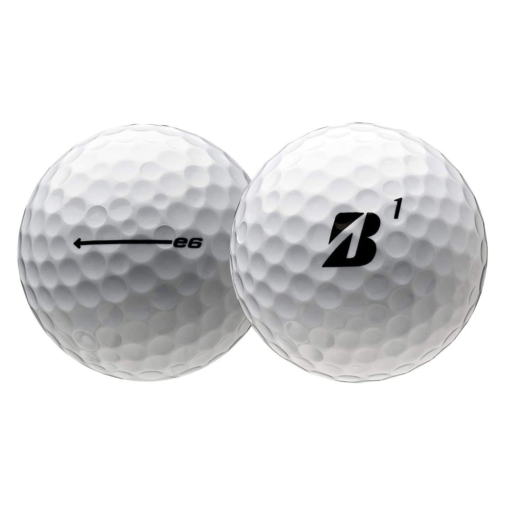 Bridgestone e6 Soft Feel Core Long Distance Golf Balls, 1 Dozen (Open Box)