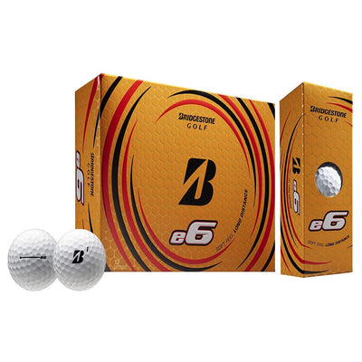 Bridgestone e6 Soft Feel Core Long Distance Golf Balls, 1 Dozen (Open Box)