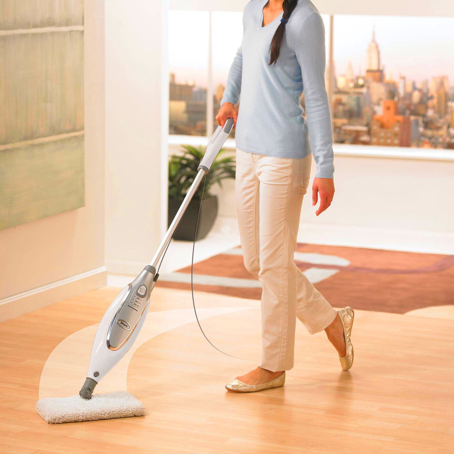 Shark Dust, Mop, & Scrub Steam Pocket Mop Certified Refurbished (Used)