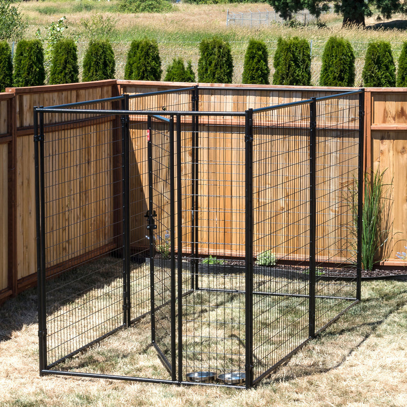 Lucky Dog Large Modular Welded Wire Box Indoor/Outdoor Kennel 10’x5’x6’ (2 Pack)