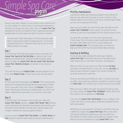 Leisure Time Spa Renew Shock Oxidizer & Spa 56 Spa Chlorinating Granules Bottle
