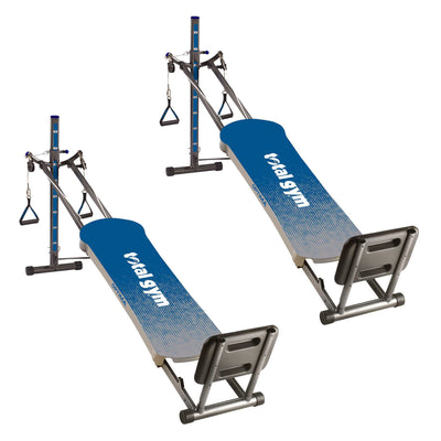 Total Gym Full Body Home Fitness Workout Folding Exercise Machine (2 Pack) - VMInnovations