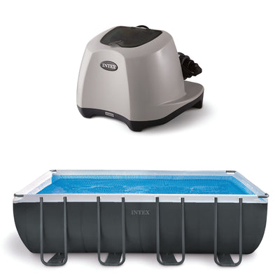 Intex 18ft x 9ft x 52in Ultra XTR Rectangular Pool, Pump, and Saltwater System