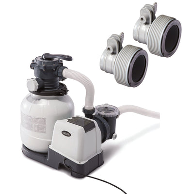 Intex 26645EG 2100 GPH Above Ground Pool Sand Filter Pump with Automatic Timer