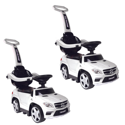 Best Ride On Cars 4-in-1 Mercedes Push Car Stroller with LED Lights, (2 Pack)