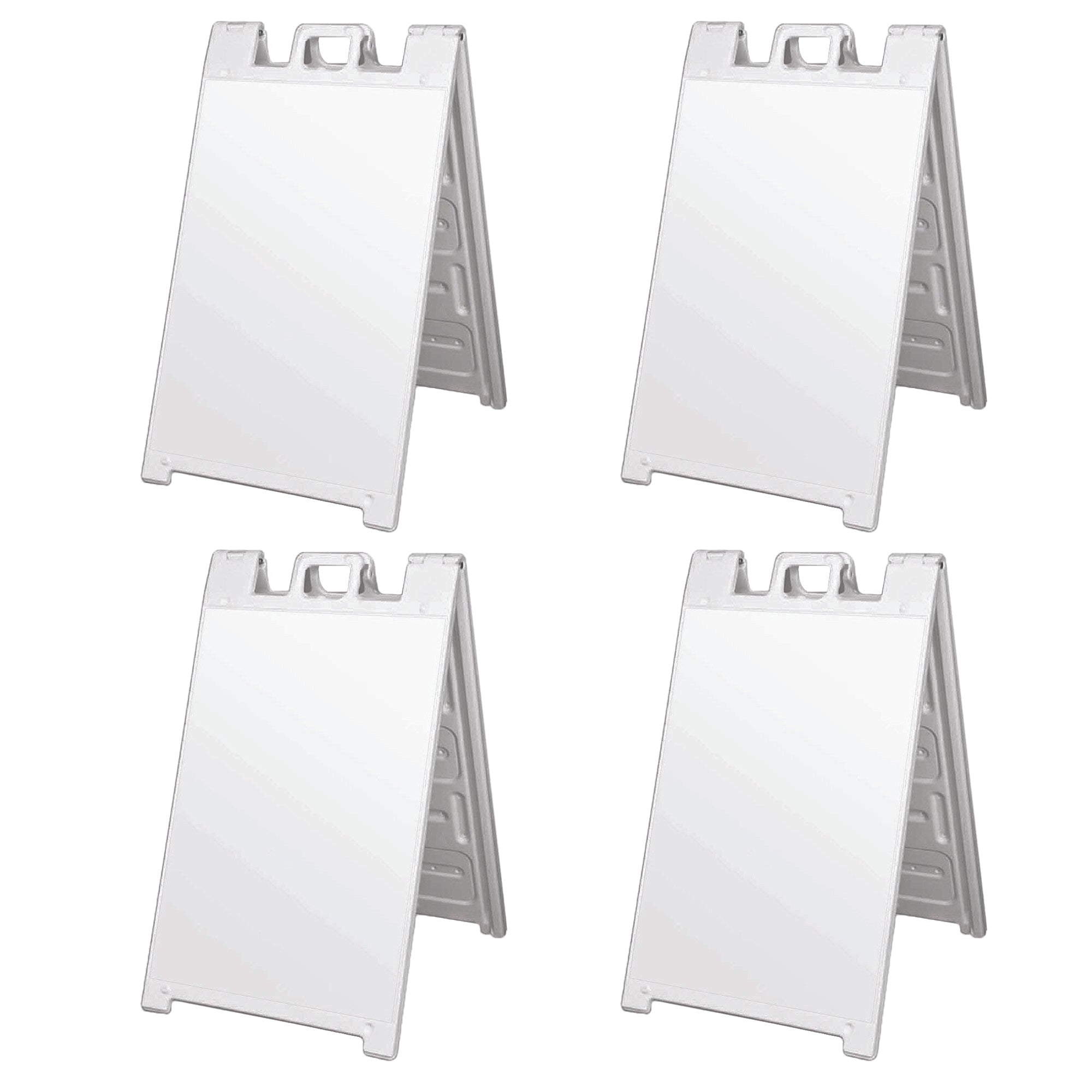 Plasticade Signicade Portable Folding Sidewalk Double Sided Sign Stand (4 Pack)