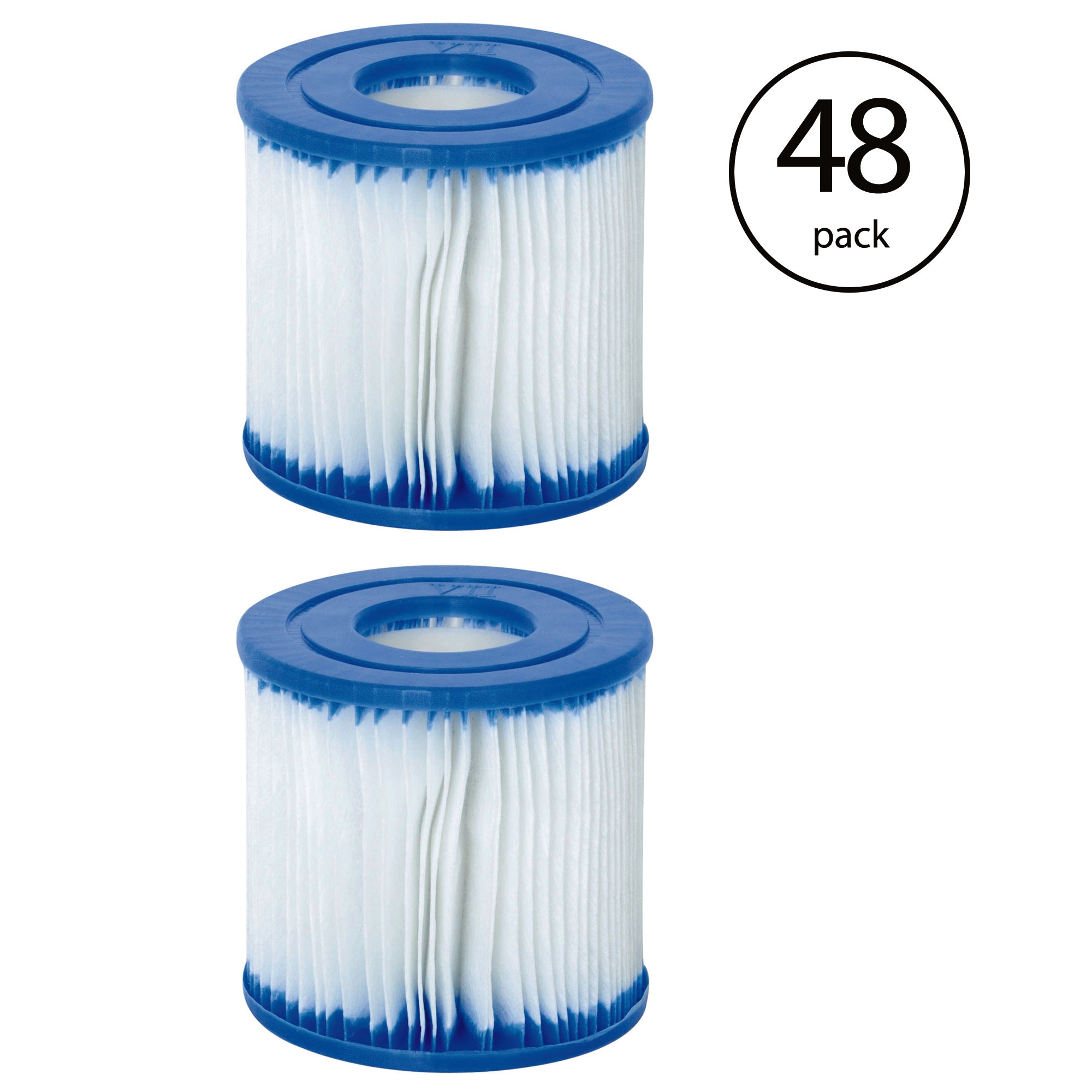 Bestway Swimming Pool Pump Replacement Cartridge Type VII & D, 24 Packs of 2 Ea.