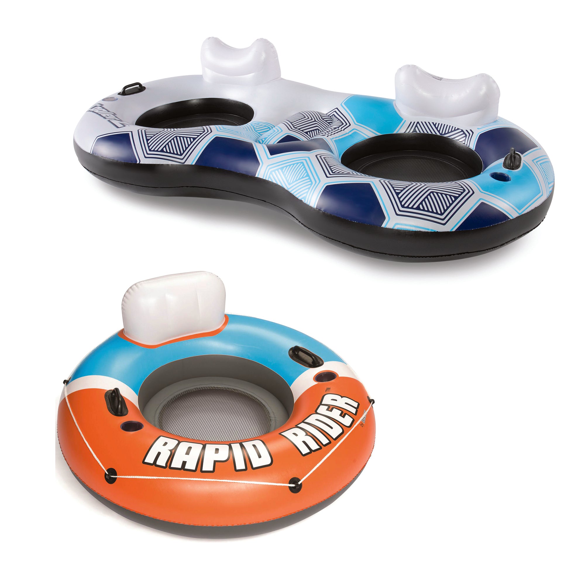 Bestway Inflatable 2 Person Lake River Pool Water Tube & River Lake Pool Tube - VMInnovations