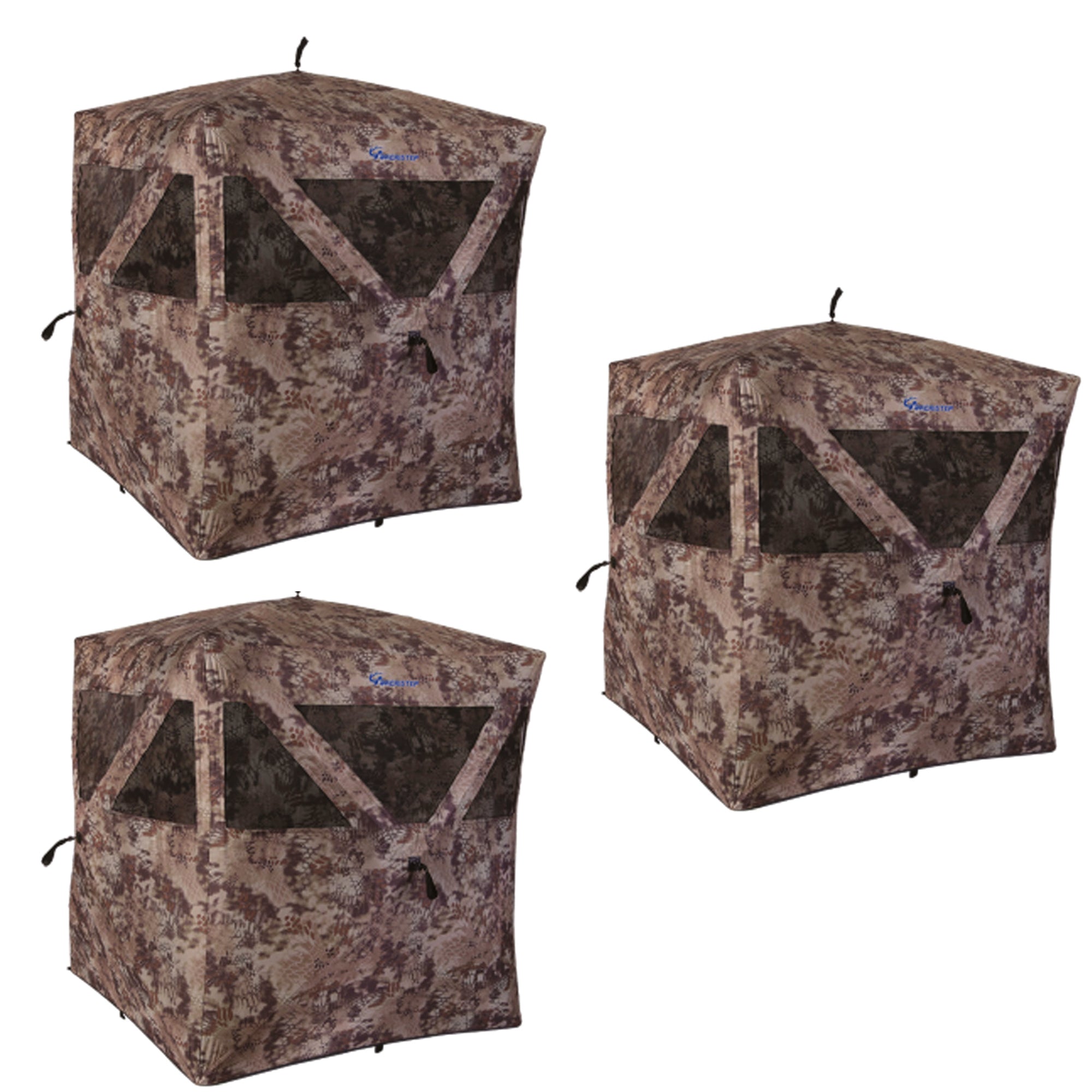 Ameristep CareTaker Kick Out 2 Person Ground Hunting Concealment Blind (3 Pack)