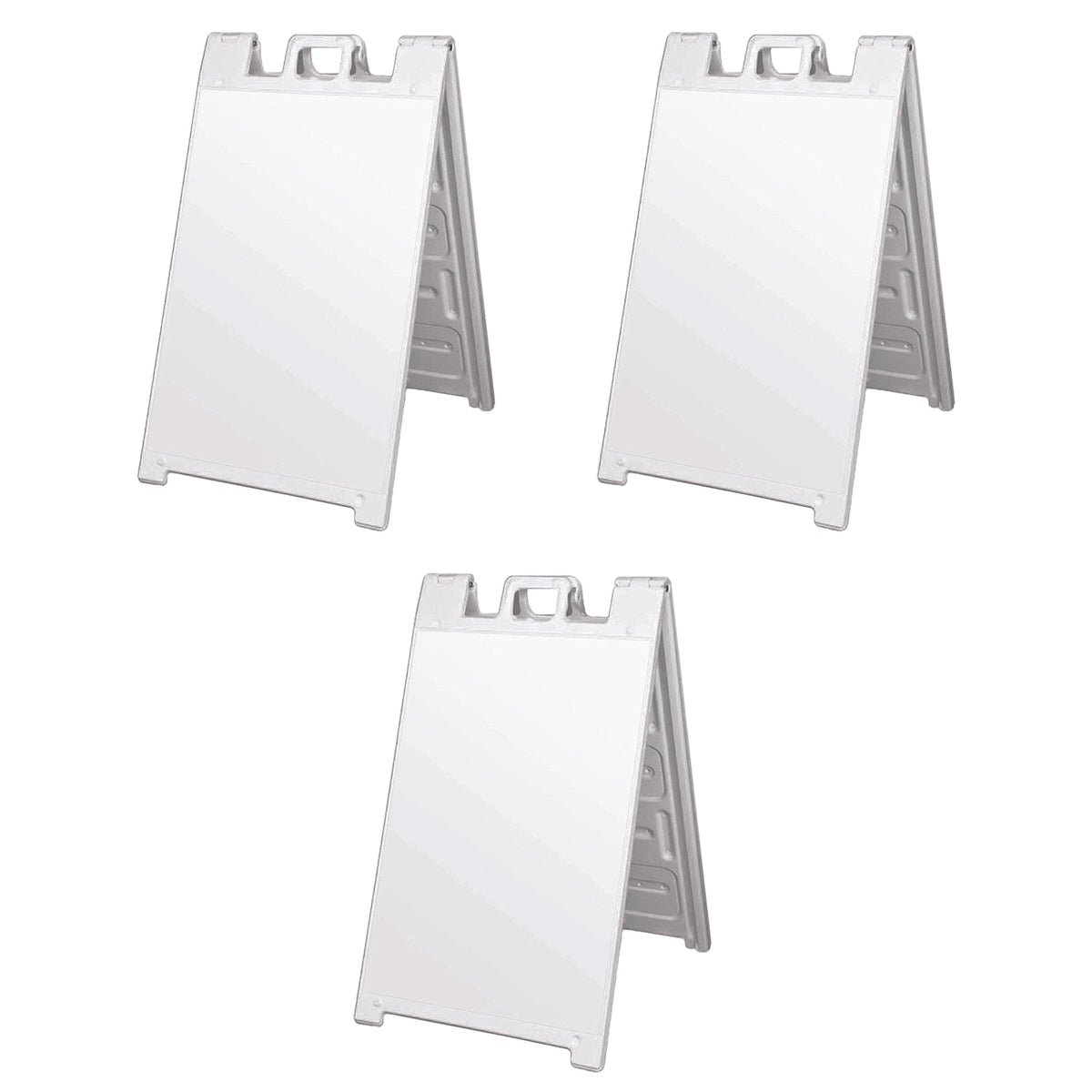 Plasticade Signicade Portable Folding Sidewalk Double Sided Sign Stand (3 Pack)