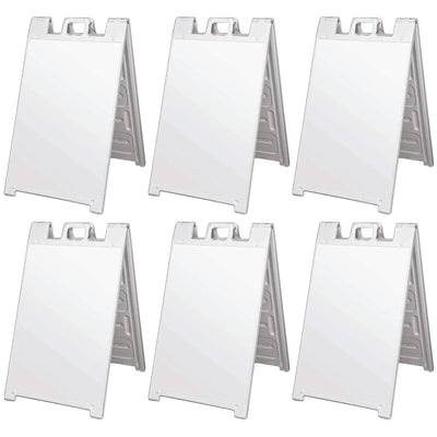 Plasticade Signicade Portable Folding Sidewalk Double Sided Sign Stand (6 Pack) - VMInnovations