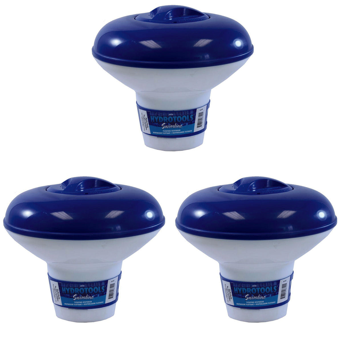 Swimline Swimming Pool Floating Chlorine Dispenser 1 or 3" Tablets (3 Pack)