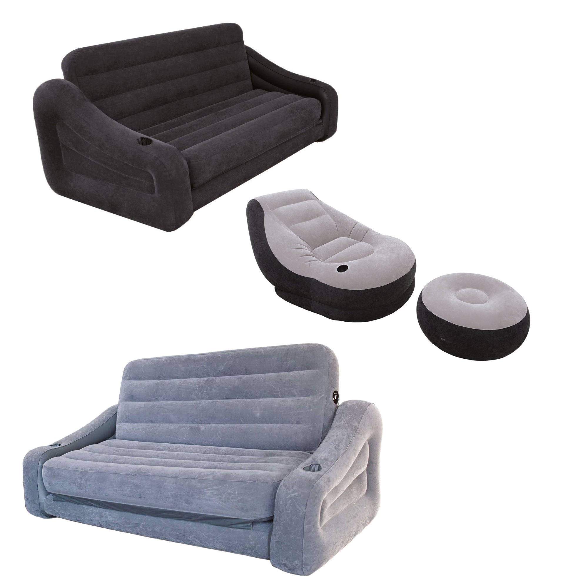 Intex Inflatable 2In1 Pull Out Sofa, Pull Out Futon, Queen, Ultra Lounge Chair