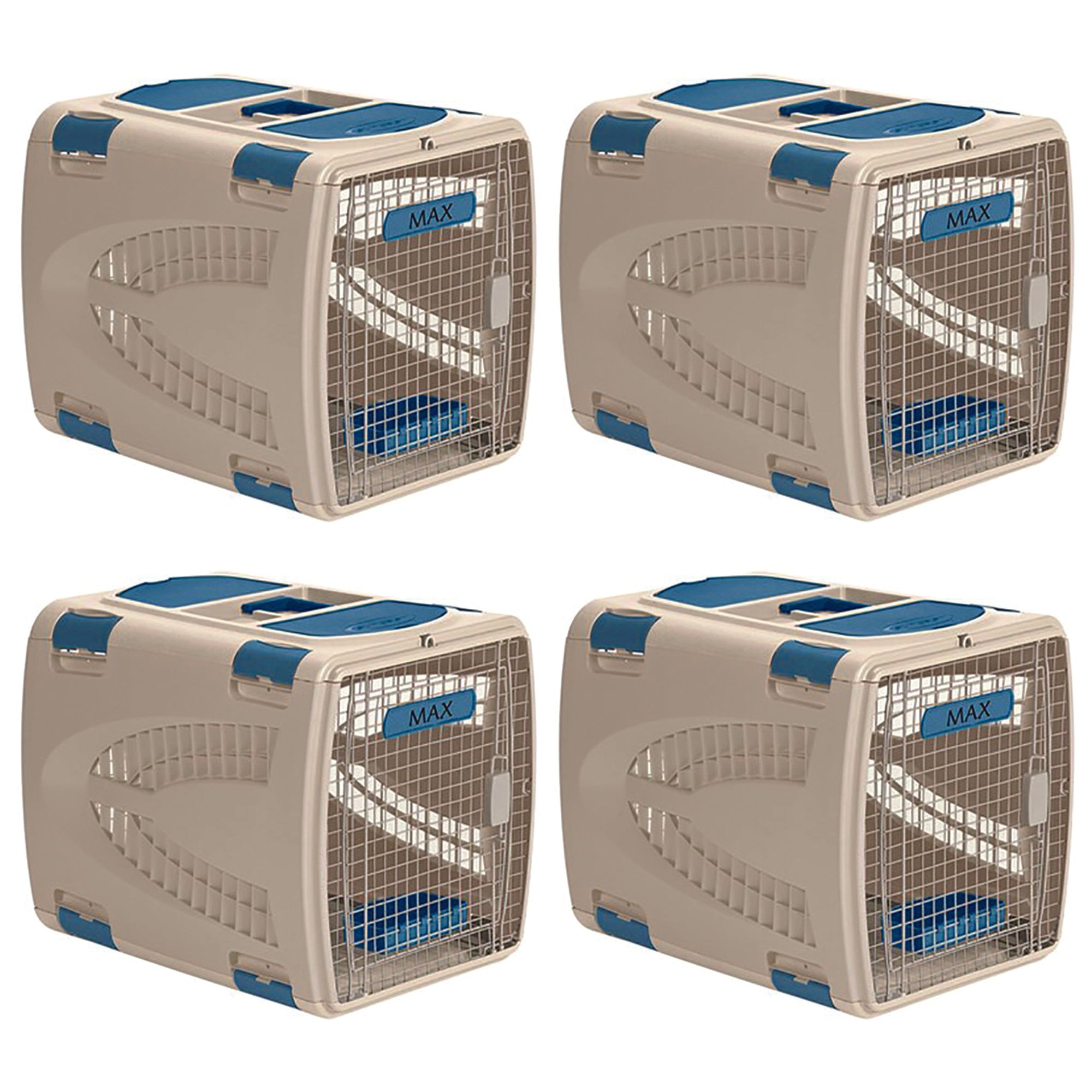 Suncast Deluxe Small Animal Travel Pet Carrier w/ Food & Water Tray (4 Pack)
