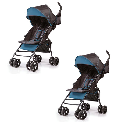 Summer Infant Convenience Lightweight Foldable Travel Baby Stroller (2 Pack)