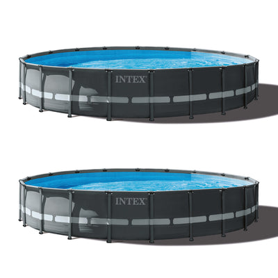 Intex 20ft x 48in Ultra XTR Round Swimming Pool Set & Sand Filter Pump (2 Pack)