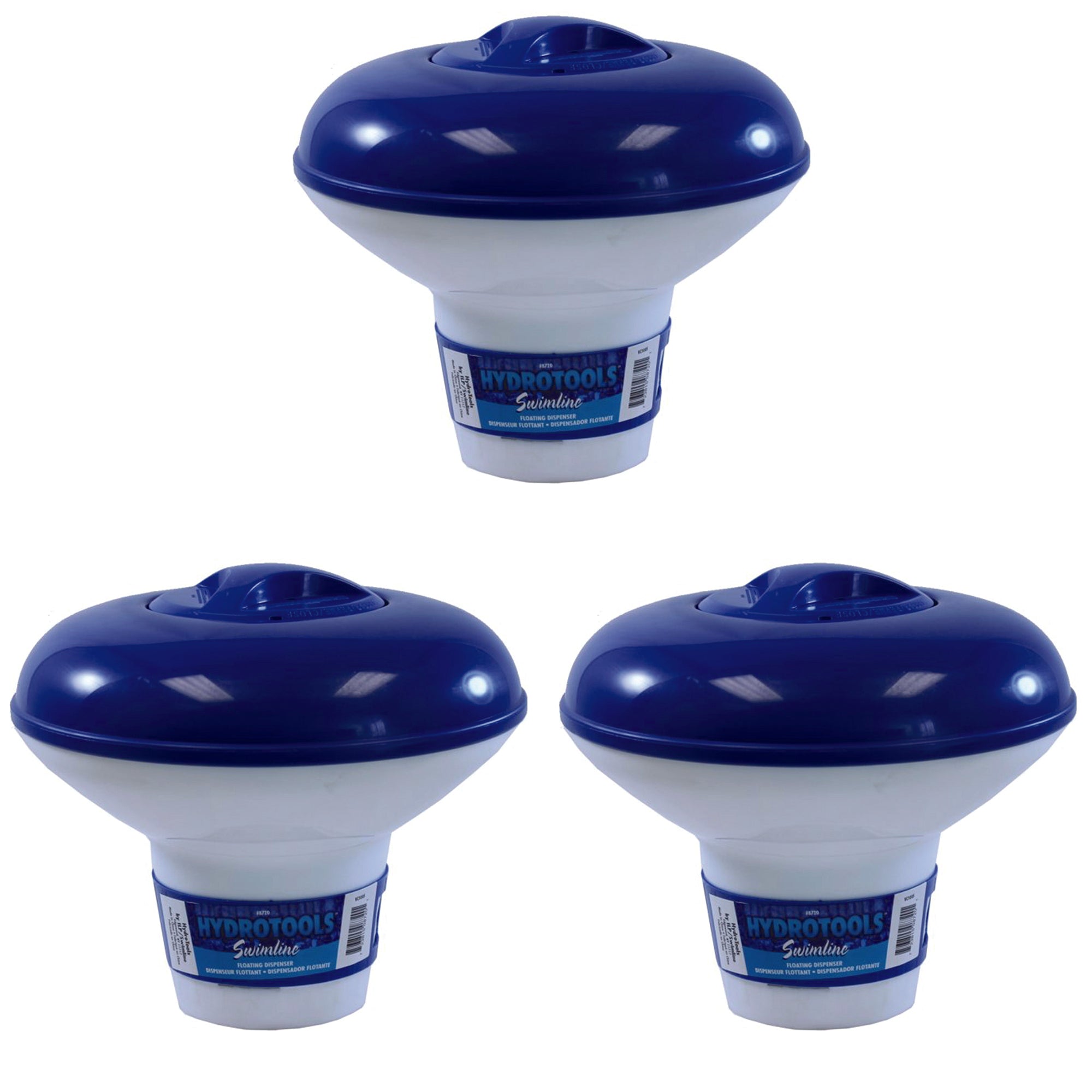Swimline Swimming Pool Floating Chlorine Dispenser 1 or 3" Tablets (3 Pack) - VMInnovations