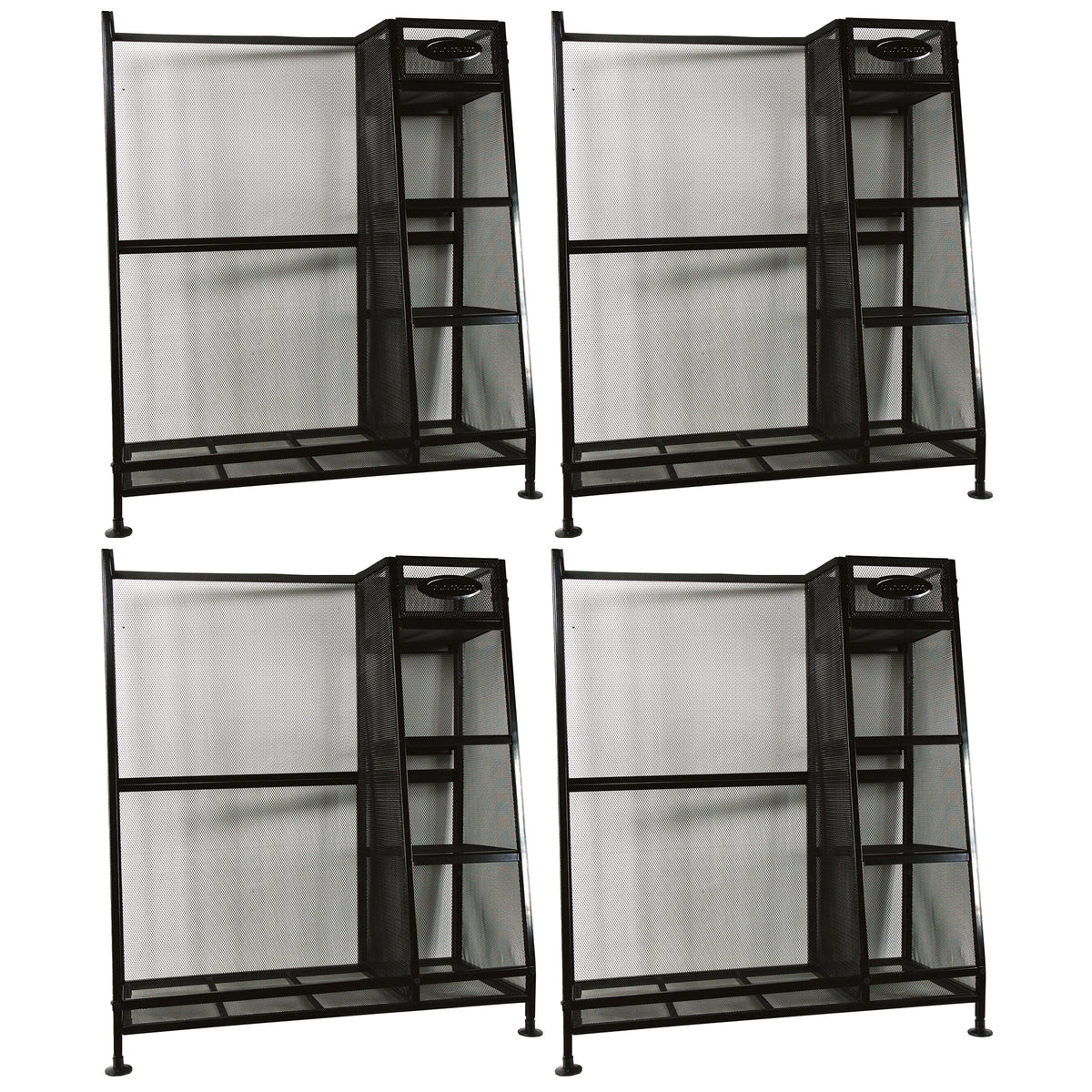 Suncast Storage Heavy Duty Metal Golf Equipment Organizer Storage Rack (4 Pack)