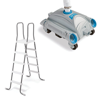 Intex Swimming Pool Ladder for 52" Wall Height Pools & Pool Side Vacuum Cleaner - VMInnovations
