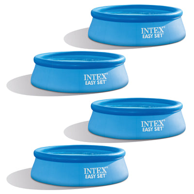 Intex 8ft x 30in Easy Set Inflatable Round Above Ground Swimming Pool (4 Pack) - VMInnovations