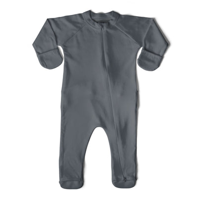 Goumikids 0-3M Unisex Baby Footie Pajamas w/ Booties (2 Pairs), Midnight/Stripe - VMInnovations