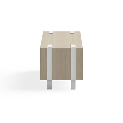 Safco 17.25 Inch Tall Wooden Ready Home Office Stackable Storage Cabinet, Beige - VMInnovations