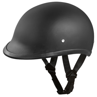Daytona Helmets DOT Approved Motorcycle Half Helmet Hawk, XL, Dull Black (Used)