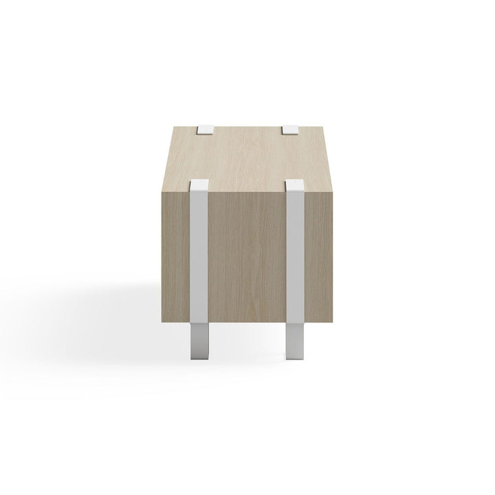 Safco 17.25 Inch Tall Wooden Ready Home Office Stackable Storage Cabinet, Beige